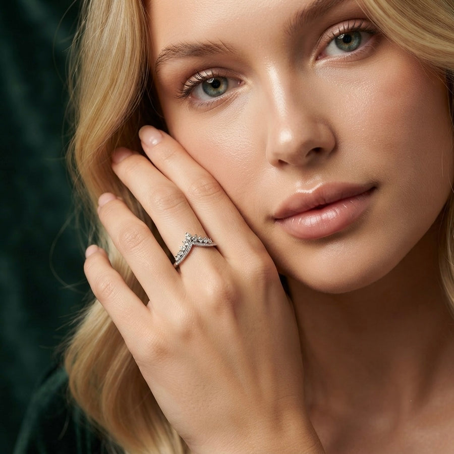 Gold Diamond Crown Ring (#64)