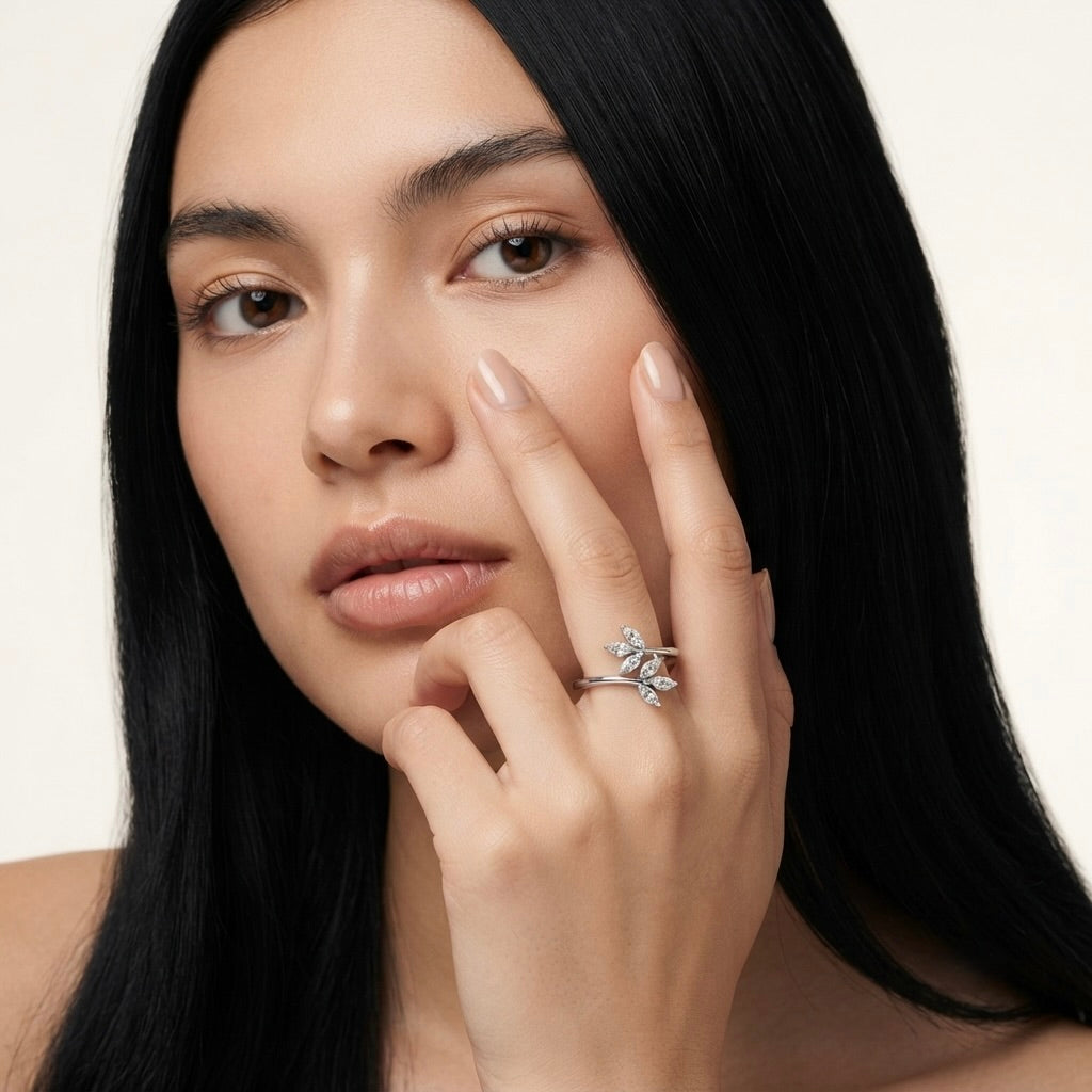 Marquise Floral Diamond Ring (#4)
