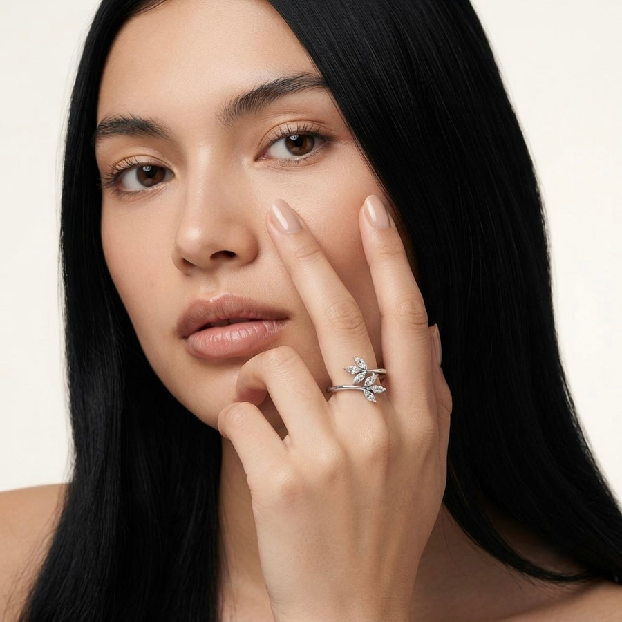 Marquise Floral Diamond Ring (#4)